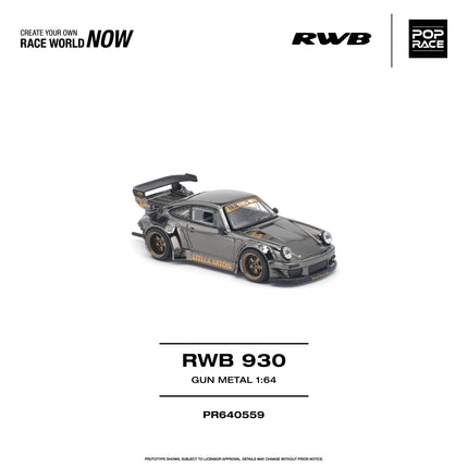 [Pre-Order] 1:64 POP Race RWB 930 GUN METAL（9.29）