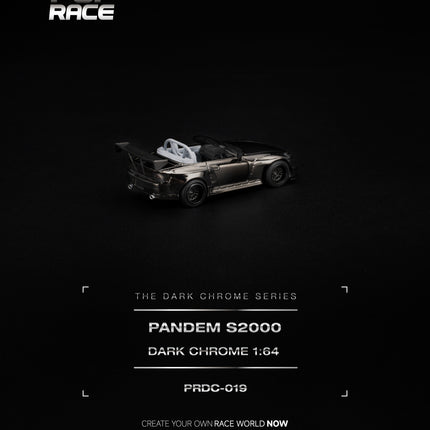 [Pre-Order] 1:64 POP Race PANDEM S2000 DARK CHROME（10.5）