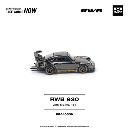 [Pre-Order] 1:64 POP Race RWB 930 GUN METAL（9.29）