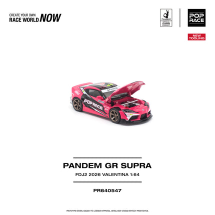 [Pre-Order] 1:64 POP Race PANDEM GR SUPRA FDJ2 VALENTINA PIAZ（9.29）