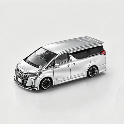 [Pre-Order] 1:64 MODEL MODEL Toyota Alphard customized Version Liquid Metallic Silver（8.14）
