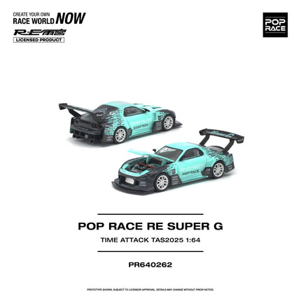 [預購] 1:64 POP Race RE SUPER G TIME ATTACK TAS 2025 PR640262