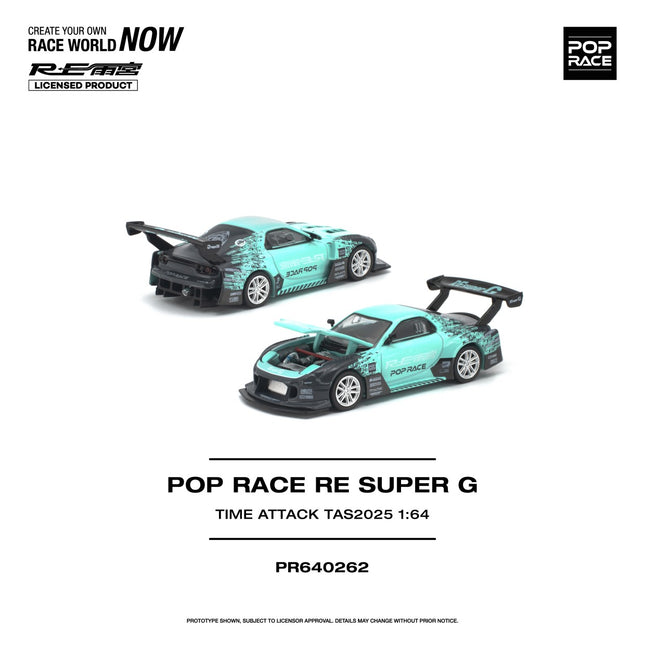 [預購] 1:64 POP Race RE SUPER G TIME ATTACK TAS 2025 PR640262