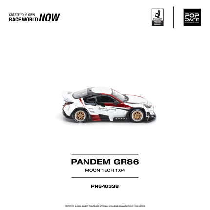 [Pre-Order] 1:64 POP Race PANDEM GR 86 MOONTECH PR640338 （9.10）
