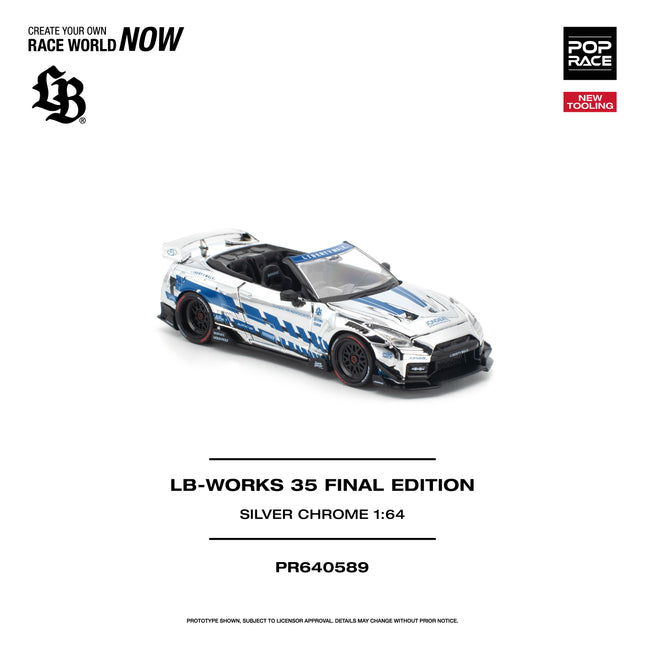 [Pre-Order] 1:64 POP Race LB-WORKS 35 FINAL EDITION SILVER CHROME （8.18）