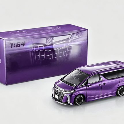 [Pre-Order] 1:64 MODEL MODEL Toyota Alphard customized Version Andrea Metallic Purple（8.14）