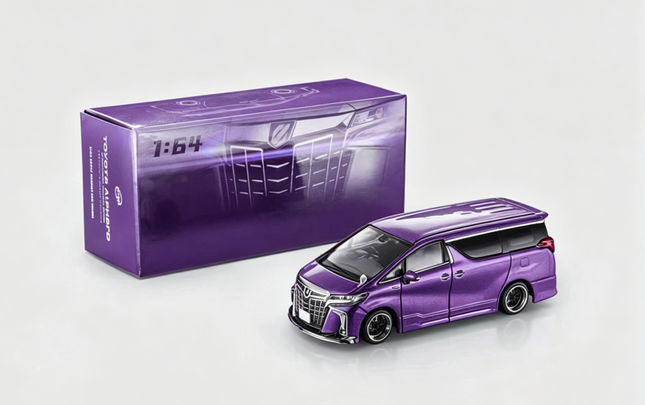 [Pre-Order] 1:64 MODEL MODEL Toyota Alphard customized Version Andrea Metallic Purple（8.14）