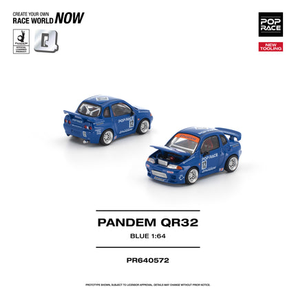 [Pre-Order] 1:64 POP Race PANDEM QR32 BLUE （8.18）