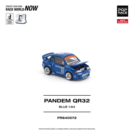 [Pre-Order] 1:64 POP Race PANDEM QR32 BLUE （8.18）