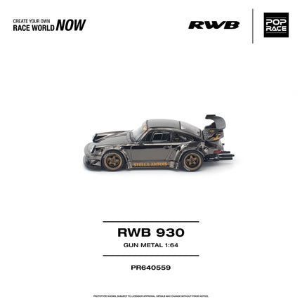 [Pre-Order] 1:64 POP Race RWB 930 GUN METAL（9.29）