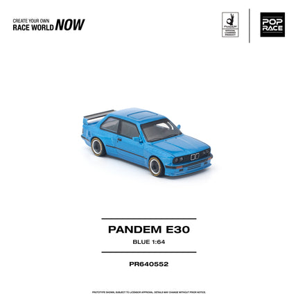 [Pre-Order] 1:64 POP Race PANDEM E30 BLUE（9.29）