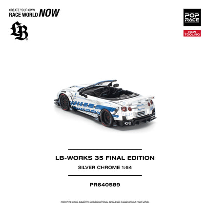 [Pre-Order] 1:64 POP Race LB-WORKS 35 FINAL EDITION SILVER CHROME （8.18）
