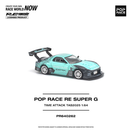 [預購] 1:64 POP Race RE SUPER G TIME ATTACK TAS 2025 PR640262