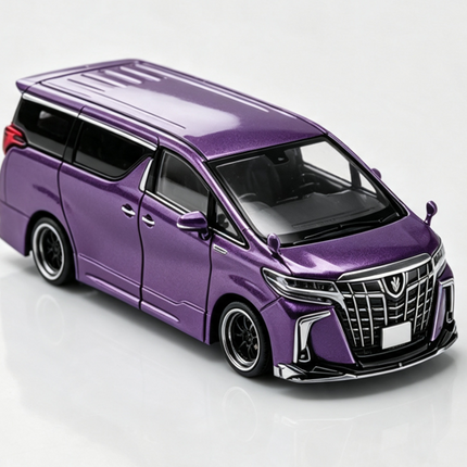 [Pre-Order] 1:64 MODEL MODEL Toyota Alphard customized Version Andrea Metallic Purple（8.14）
