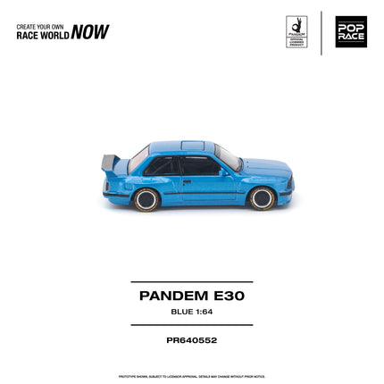 [Pre-Order] 1:64 POP Race PANDEM E30 BLUE（9.29）