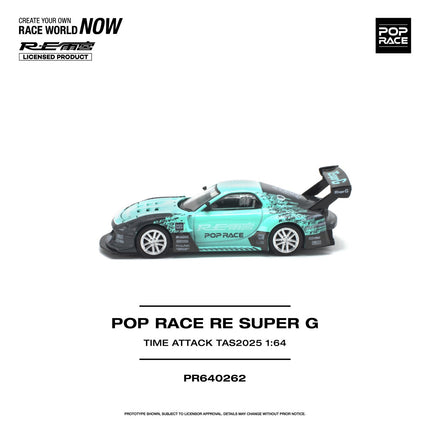 [預購] 1:64 POP Race RE SUPER G TIME ATTACK TAS 2025 PR640262