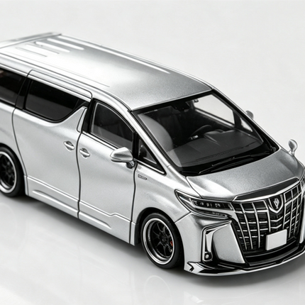 [Pre-Order] 1:64 MODEL MODEL Toyota Alphard customized Version Liquid Metallic Silver（8.14）