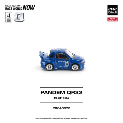 [Pre-Order] 1:64 POP Race PANDEM QR32 BLUE （8.18）