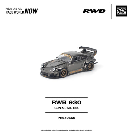 [Pre-Order] 1:64 POP Race RWB 930 GUN METAL（9.29）