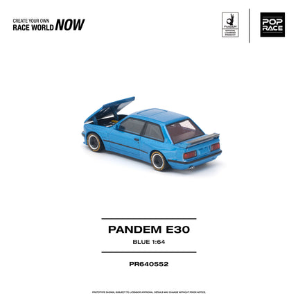 [Pre-Order] 1:64 POP Race PANDEM E30 BLUE（9.29）
