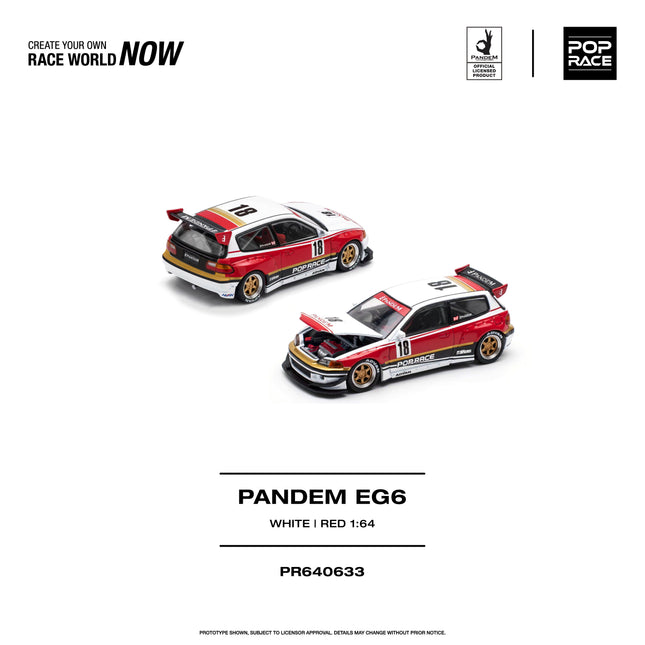 [PREORDER] PANDEM EG6 WHITE/RED