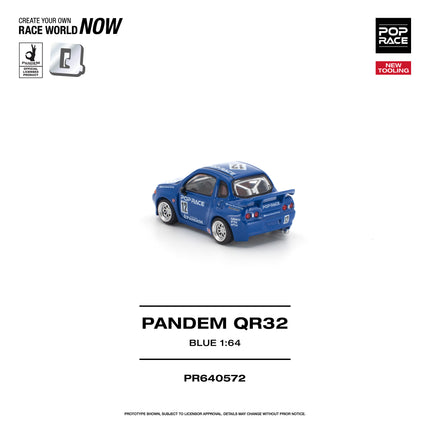 [Pre-Order] 1:64 POP Race PANDEM QR32 BLUE （8.18）