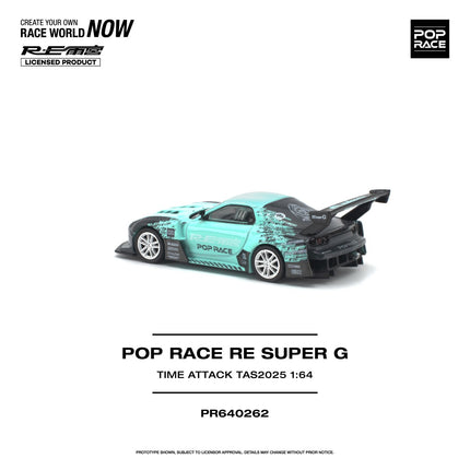 [預購] 1:64 POP Race RE SUPER G TIME ATTACK TAS 2025 PR640262