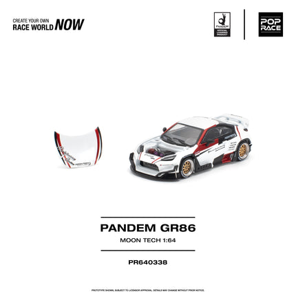 [Pre-Order] 1:64 POP Race PANDEM GR 86 MOONTECH PR640338 （9.10）