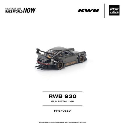 [Pre-Order] 1:64 POP Race RWB 930 GUN METAL（9.29）