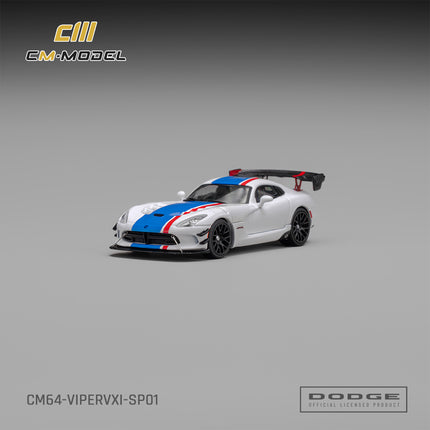 [Pre-Order]CM Model Dodge Viper VXI ACR White with blue and red stripes (9.25)