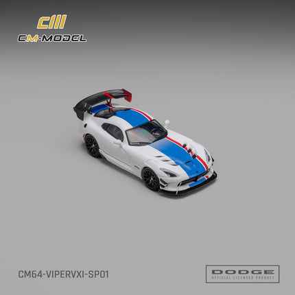 [Pre-Order]CM Model Dodge Viper VXI ACR White with blue and red stripes (9.25)
