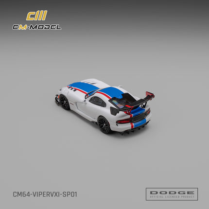 [Pre-Order]CM Model Dodge Viper VXI ACR White with blue and red stripes (9.25)