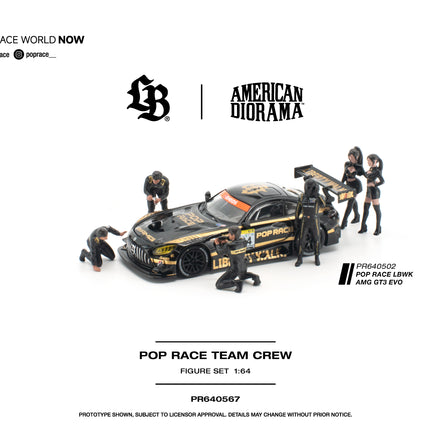 [Pre-Order] 1:64 POP Race  POP RACE TEAM CREW (6 Figures)   (8.3)