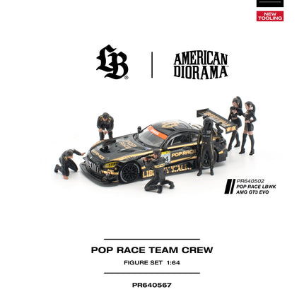 [Pre-Order] 1:64 POP Race LBWK TRUCK BLACK NEW TOOLING (8.3)