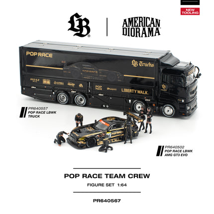 [Pre-Order] 1:64 POP Race LBWK TRUCK BLACK NEW TOOLING (8.3)