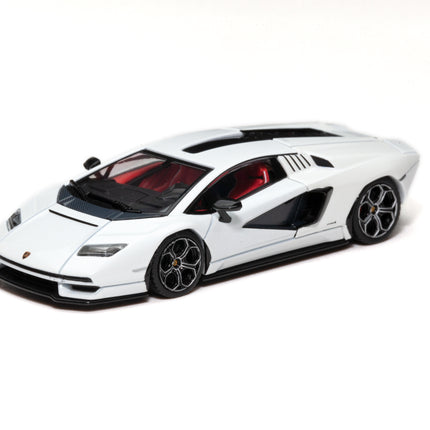 1/64 SUPER CAR COLLECTION LAMBORGHINI Countach LPI 800-4 (White) (black wheel rims)