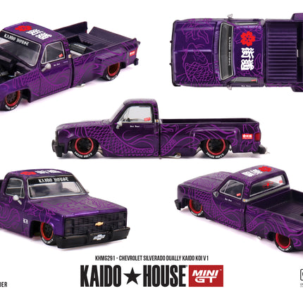 [Pre-Order]  1/64 Mini GT Chevrolet Silverado Dually   KAIDO Koi V1