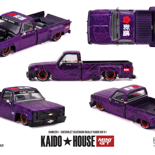 [Pre-Order]  1/64 Mini GT Chevrolet Silverado Dually   KAIDO Koi V1