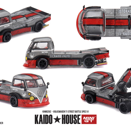 [Pre-Order]  1/64 Mini GT Volkswagen T1  Street Battle Spec V1