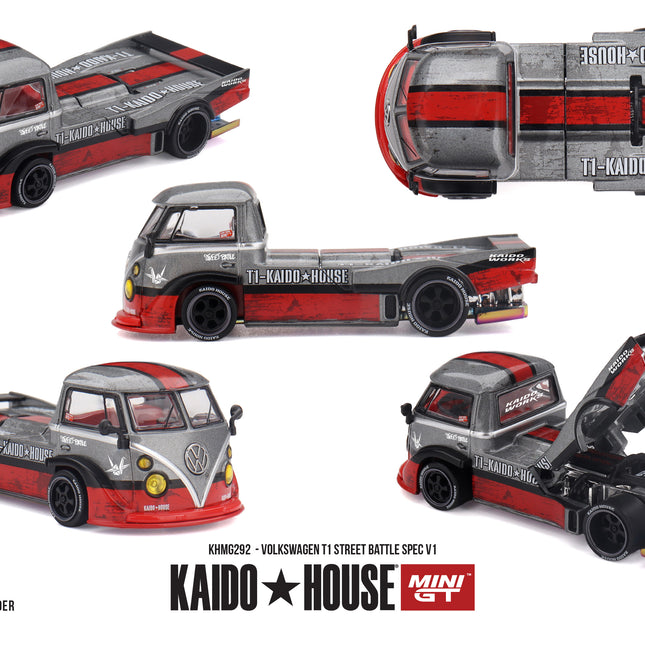 [Pre-Order]  1/64 Mini GT Volkswagen T1  Street Battle Spec V1