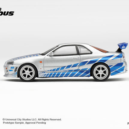 [Pre-Order]  1/64 Mini GT Nissan Skyline GT-R  C-West  "2 Fast 2 Furious"  Brian O'Conner  （10.7）