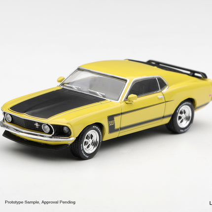 [Pre-Order]  1/64 Mini GT Ford Mustang Boss 302 1969 Bright Yellow  (8.3)