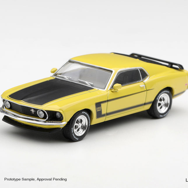 [Pre-Order]  1/64 Mini GT Ford Mustang Boss 302 1969 Bright Yellow  (8.3)
