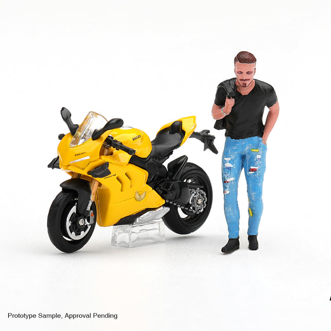 [Pre-Order]  1/64 Mini GT Ducati Panigale V4 S Giallo w/ figure（10.26）