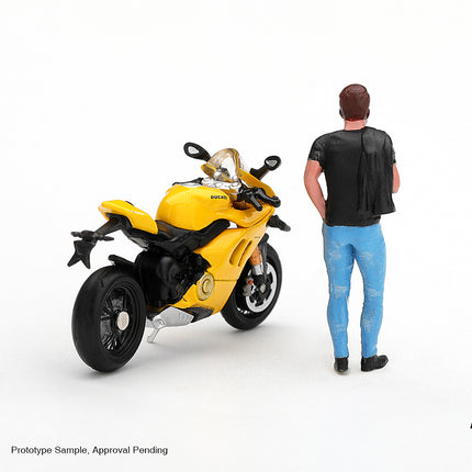 [Pre-Order]  1/64 Mini GT Ducati Panigale V4 S Giallo w/ figure（10.26）
