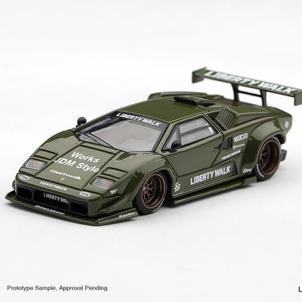 [Pre-Order]  1/64 Mini GT  Lamborghini Countach LB-WORKS Army Green（10.26）