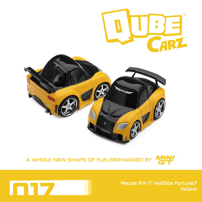 [Pre-Order]  1/64 Mini GT Mazda RX-7 VeilSide Fortune7 Yellow （8.7）