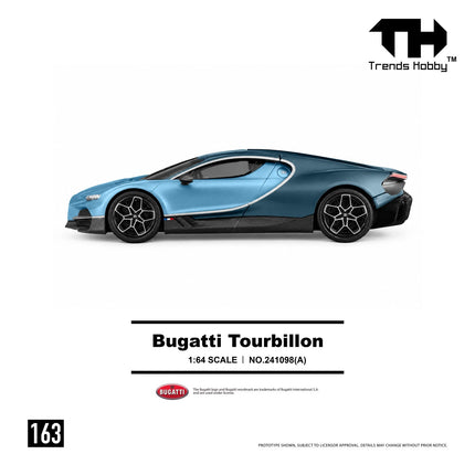 [Pre-Order] Trends Hobby 1:64-  Bugatti Tourbillon - Blue Atlantic（9.3）