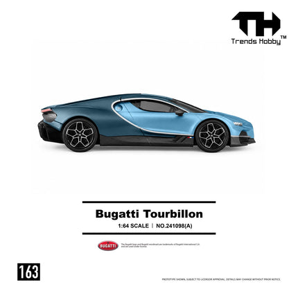 [Pre-Order] Trends Hobby 1:64-  Bugatti Tourbillon - Blue Atlantic（9.3）