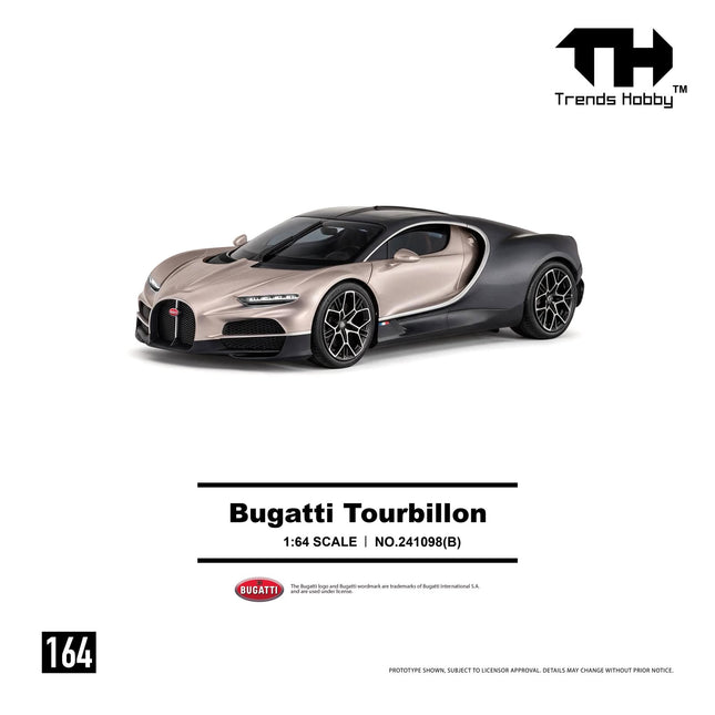 [Pre-Order] Trends Hobby 1:64-  Bugatti Tourbillon - Dore（9.3）